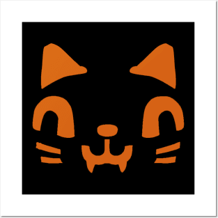 halloween cat Posters and Art